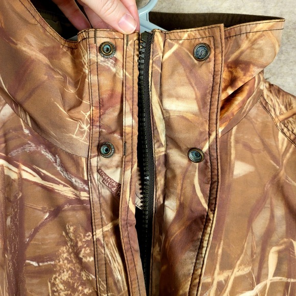 Heavy Cabela's Gore-tex 3‎ in 1 Advantage Wetlands Camo Hunting Jacket Mens L - Picture 12 of 16